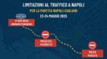 23–24 maggio: traffico limitato a Napoli